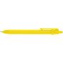 Fidget balpen van gerecycled plastic (zwarte inkt) - Geel