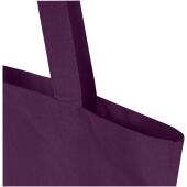 Madras Blend draagtas van 140 g/m² GRS gerecycled katoen 7 l - Paars