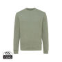 Iqoniq Denali gerecycled katoen sweater ongeverfd, heather green (L)