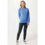Iqoniq Denali gerecycled katoen sweater ongeverfd, heather blue (XXS)