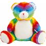 Regenboogbeer met rits Multi One Size