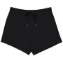 Ecologisch damesshort French Terry  washed black XXL