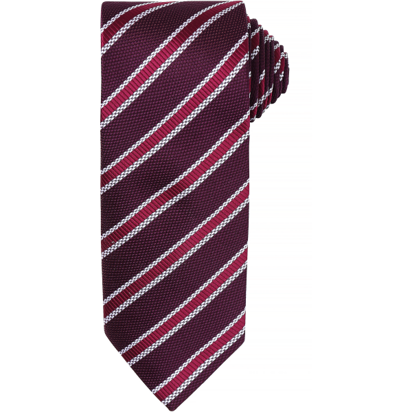 Waffle stripe tie