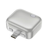 ChargeGuard RCS USB-C-adapter met autom. uitschakeling, zilver