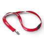 Polyester lanyard met reflecterende draden Polyester lanyard met reflecterende draden