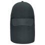 6 Panel Cap with Neck Guard carbon one size