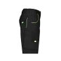 Workwear Bermudas - COLOR - black/lime green 42