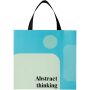 Smartfold papieren tas van 210 g/m² met lintgrepen en een glanzende laminaatlaag - 31 x 12 x 31 cm - Zwart