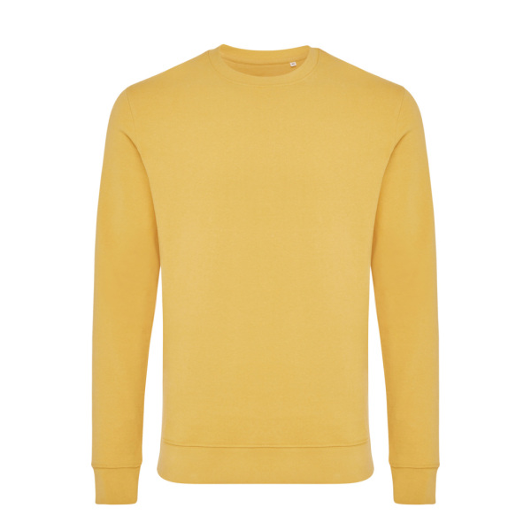 Iqoniq Zion gerecycled katoen sweater, ochre yellow