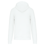 Ecologische herensweater met capuchon en ritssluiting White 4XL