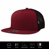 burgundy/zwart
