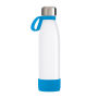 Fles RETUMBLER-TOULON GLASS - cyaan, zilver, wit Fles RETUMBLER-TOULON GLASS - cyaan, zilver, wit