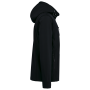 3-laags uniseks softshelljas met afneembare capuchon en mouwen Black XXL