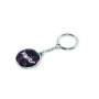 Sleutelhanger van ijzer met doming, rond Sleutelhanger van ijzer met doming, rond