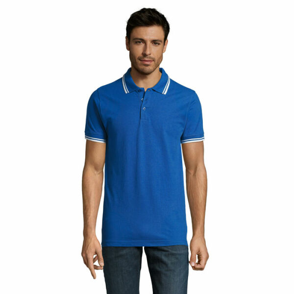 PASADENA MEN - PASADENA MEN POLO 200 - XXL - Royal Blue/White PASADENA MEN - PASADENA MEN POLO 200 - XXL - Royal Blue/White