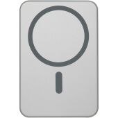 Avis 5000 mAh RCS powerbank van gerecycled aluminium met magneetsluiting - Zilver
