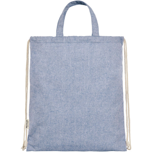 Pheebs 150 g/m² drawstring backpack - Heather blue