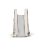 Gerecyclede rugzak met anti-diefstalzak op de achterkant. Pebble Grey / Ecume One Size
