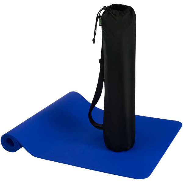 Virabha yogamat van gerecycled TPE - Blauw