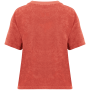 Ecologisch badstof dames T-shirt Paprika XL