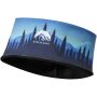 Emma sublimatie hoofdband van RPET met fleece - Zwart