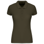 BIO piqué damespolo korte mouwen Mossy Green XS
