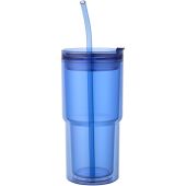 Archer 480 ml dubbelwandige plastic beker - Koningsblauw