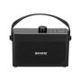 BRAINZ Retro Clock Speaker Zwart