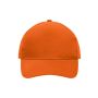 5 Panel Cap Heavy Cotton orange