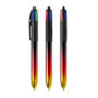 BIC® 4 Colours® Flags Collection + lanyard 4 C. Flags Collection BP LP Black/Red/Yellow_UP & RI black