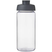 H2O Active® Octave Tritan™ 600 ml sportfles met klapdeksel - Transparant helder/Grijs