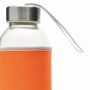 TAKE WELL - Glazen fles oranje, transparant
