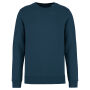 Ecologische uniseks sweater met ronde hals Peacock Blue XS