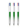 BIC® 4 Colours® Bicolor 4 Colours Bicolor BP LP Green_UP and RI white