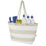 Florida 270 g/m² GRS gerecyclede strandtas 18L - Natuur/Wit Florida 270 g/m² GRS gerecyclede strandtas 18L - Natuur/Wit