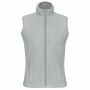 Bodywarmer van microfleece dames snow grey 4XL