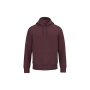 Ecologische uniseks sweater met capuchon Dark Cherry XL
