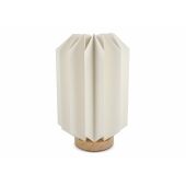 Coollux vouwbare papieren LED lamp Eos op houten voet, 25 cm  (brievenbus doos) - Natuur
