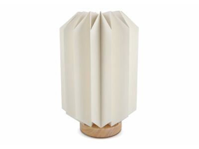 Coollux vouwbare papieren LED lamp Eos op houten voet, 25cm  (brievenbus doos)