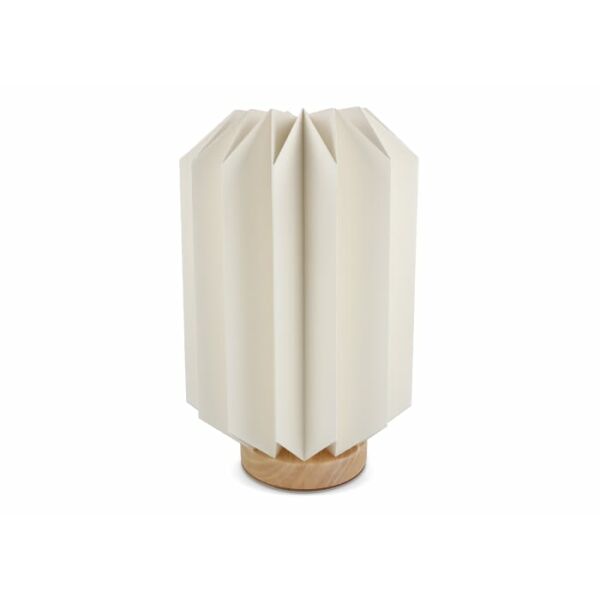Coollux vouwbare papieren LED lamp Eos op houten voet, 25cm  (brievenbus doos)