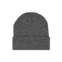 Gerecyclede muts met gebreide omslag Grey Heather One Size