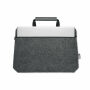 TAPLA - RPET vilt laptop tas met rits - Steengrijs