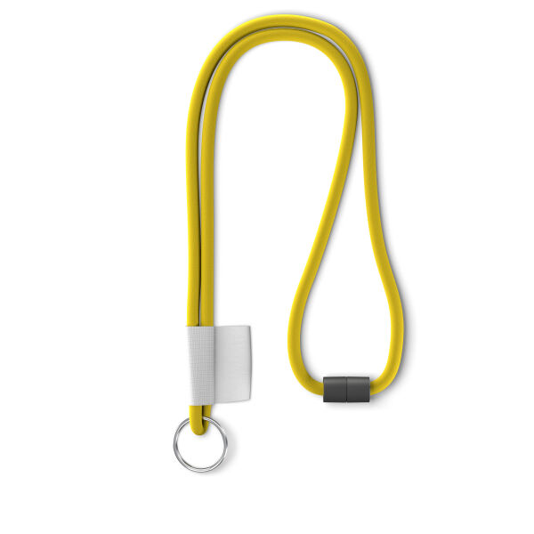 Polyester 2-kleurige koord-lanyard met full color label Polyester 2-kleurige koord-lanyard met full color label