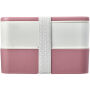 MIYO Renew 700+700 ml dubbellaagse lunchbox - Roze/Ivoorwit/Wit