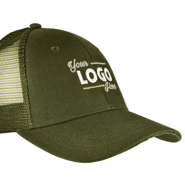 Trucker cap medium profile - Retail - Olijfgroen Trucker cap medium profile - Retail - Olijfgroen