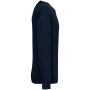 Ecologische uniseks sweater met ronde hals en afhangende mouwen in geborsteld fleece Navy Blue 3XL