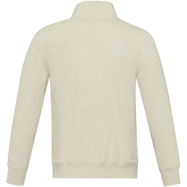 Galena unisex Aware™ recycled full zip sweater - Oatmeal - XXS