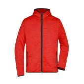 red-melange/black