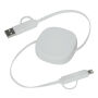Oplaad- en datakabel TRANSFER SQUARE wit