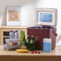 Brisby Koelbox - Frigobox - 13L - Rood - Tot maximaal 40 uur isolatie - Incl. 2 dikke koelelementen van 450ml - Temperatuur veilige sluiting - Nieuw ontwerp met koelelement vergrendeld in deksel